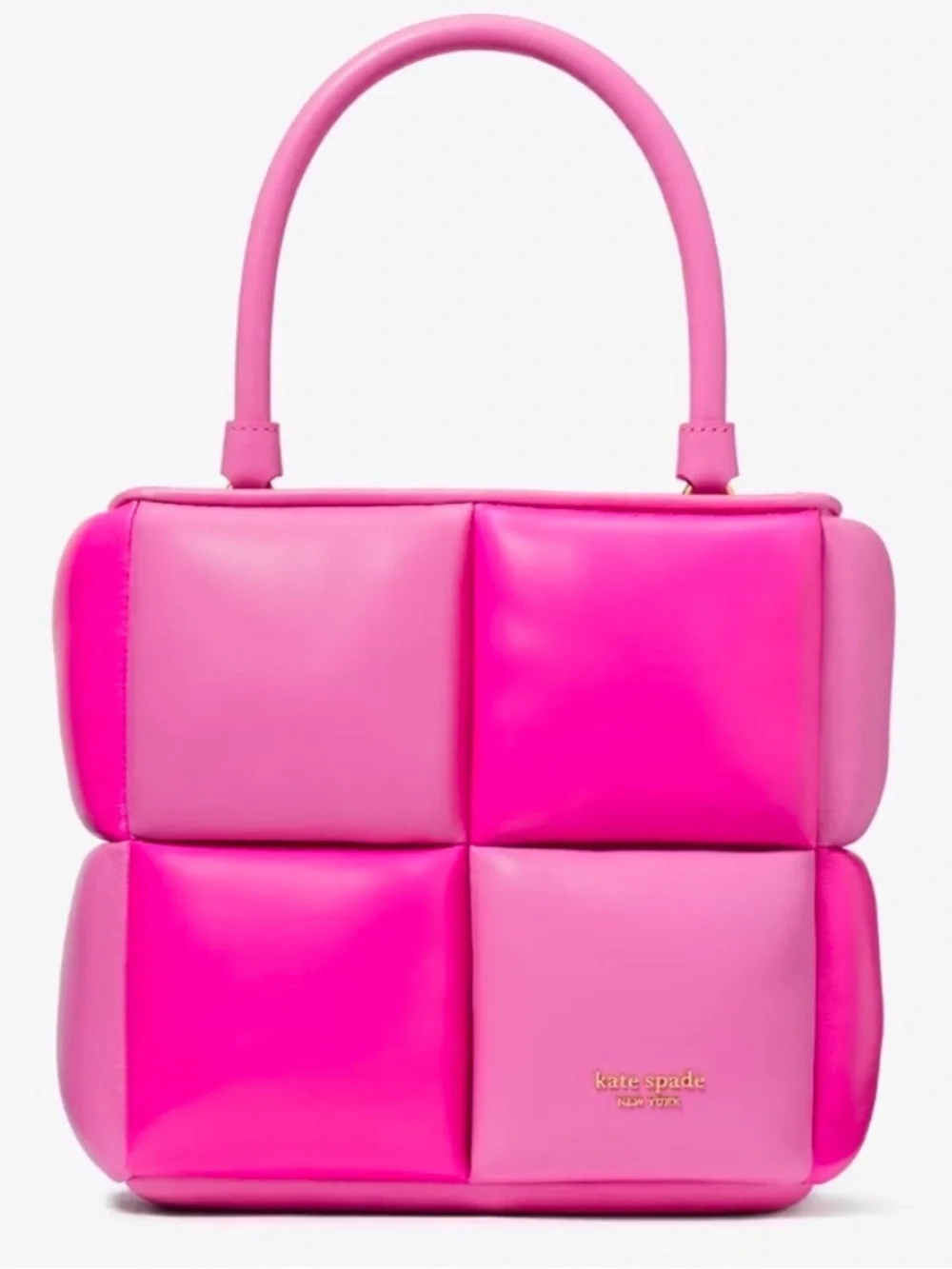 ♠️kate spade snapdragon pink boxxy color block quilted crossbody NEW w dustbag